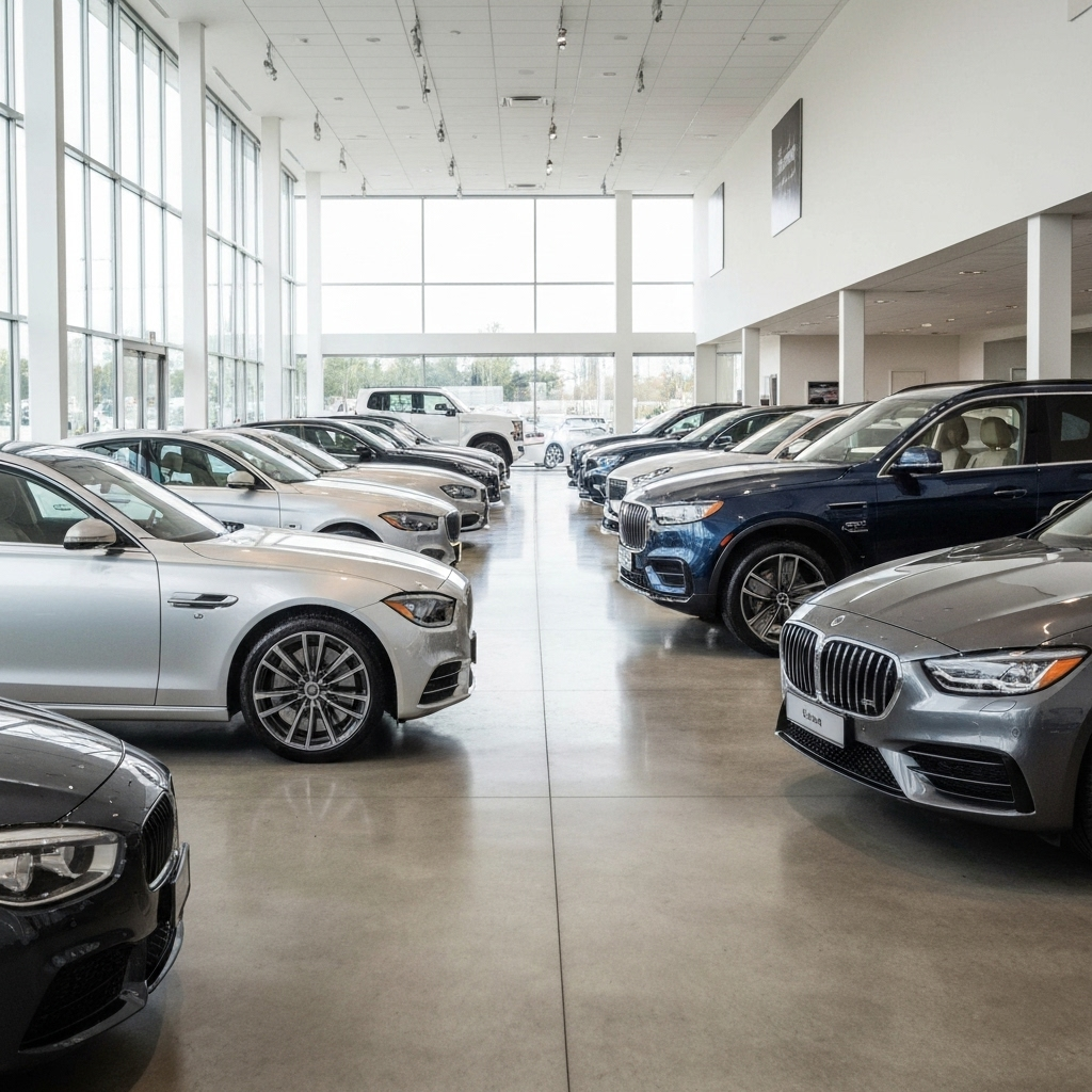 Premium car showroom